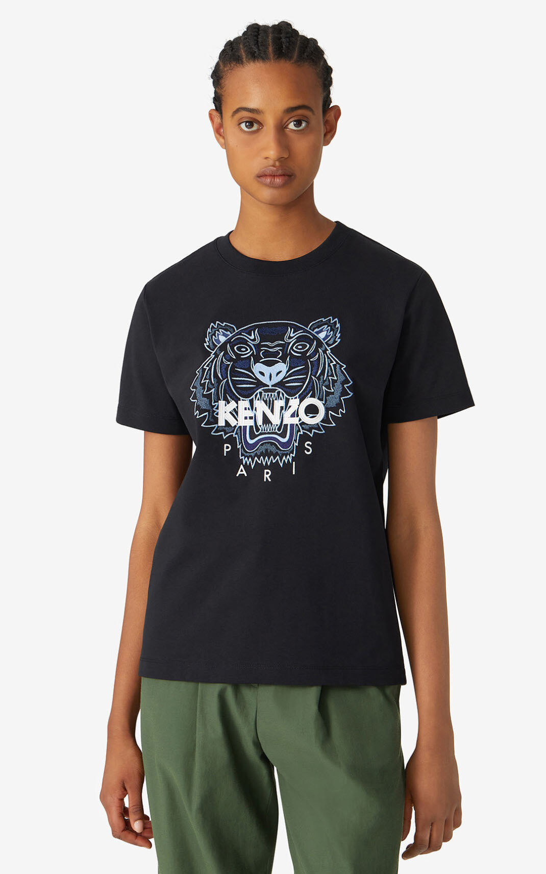 Kenzo Loose Tiger Majice Ženske - Crne - Hrvatska OVCIKU302